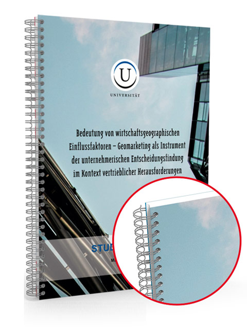 Beispiel Spiralbindung: Hausarbeit