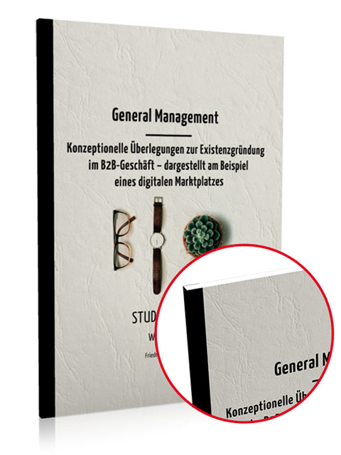 Beispiel Leimbindung: Diplomarbei